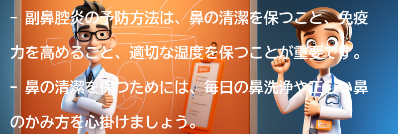 副鼻腔炎の予防方法とは？の要点まとめ