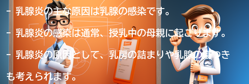 乳腺炎の主な原因は何ですか？の要点まとめ