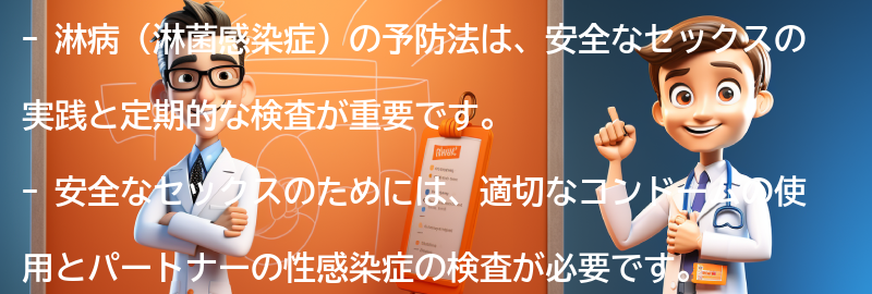 淋病の予防法とは？の要点まとめ