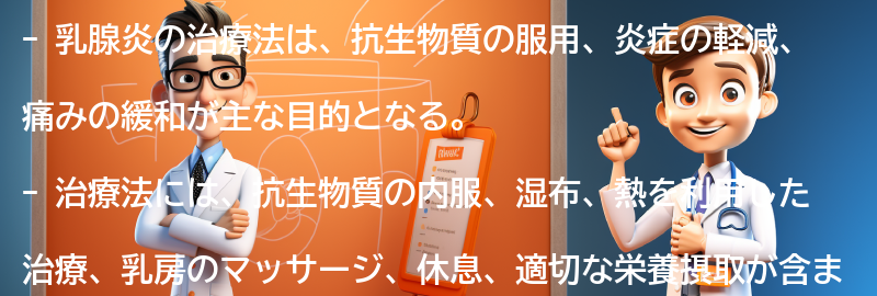 乳腺炎の治療法とは？の要点まとめ