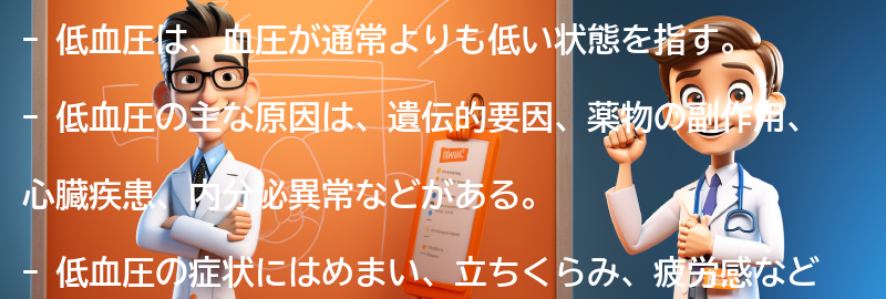 低血圧とは何ですか？の要点まとめ