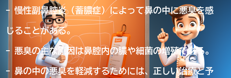 鼻の中に悪臭を感じる理由は何ですか？の要点まとめ