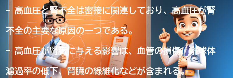 高血圧と腎不全の関係性の要点まとめ