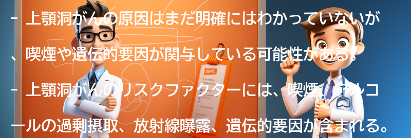 上顎洞がんの原因とリスクファクターの要点まとめ