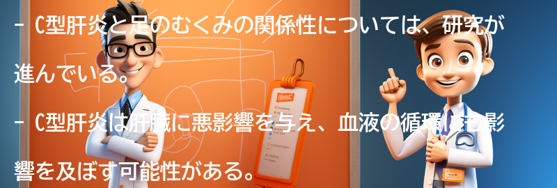 C型肝炎と足のむくみの関係性についての要点まとめ