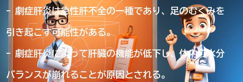 劇症肝炎が足のむくみに与える影響とは？の要点まとめ