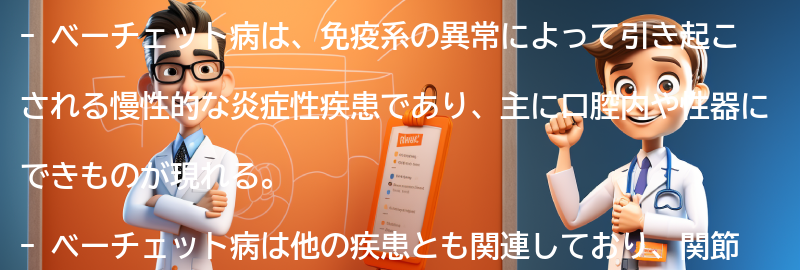 ベーチェット病と関連する他の疾患とは？の要点まとめ