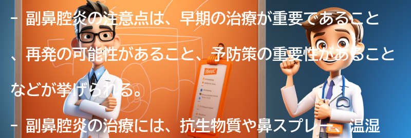 副鼻腔炎と関連する注意点とは？の要点まとめ