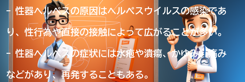 性器ヘルペスに関するよくある質問と回答の要点まとめ