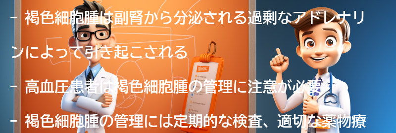 高血圧患者が褐色細胞腫を管理するためのヒントとアドバイスの要点まとめ