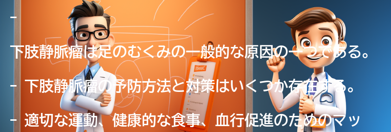 下肢静脈瘤の予防方法と対策の要点まとめ