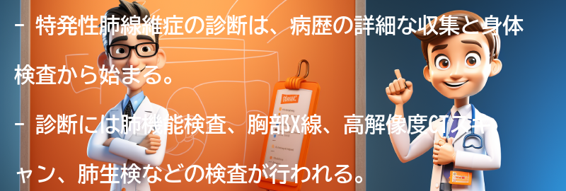 特発性肺線維症の診断方法とは？の要点まとめ