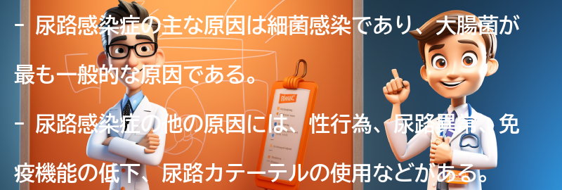 尿路感染症の主な原因は何ですか？の要点まとめ