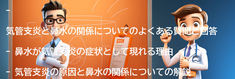 気管支炎と鼻水の関係についてのよくある質問と回答の要点まとめ