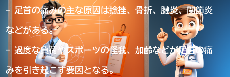 足首の痛みの原因とは？の要点まとめ