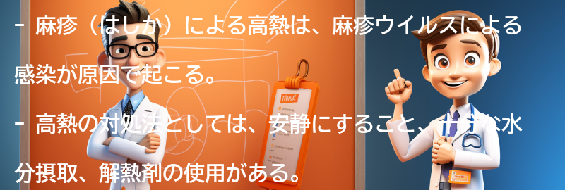 麻疹による高熱の対処法と治療方法の要点まとめ