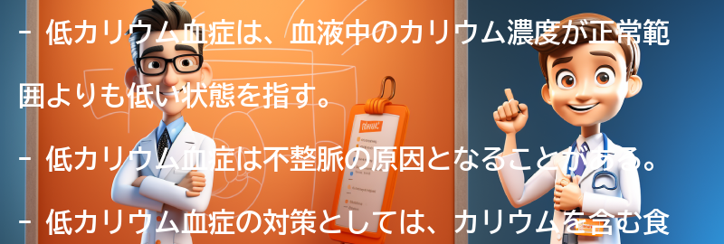 低カリウム血症とは何ですか？の要点まとめ