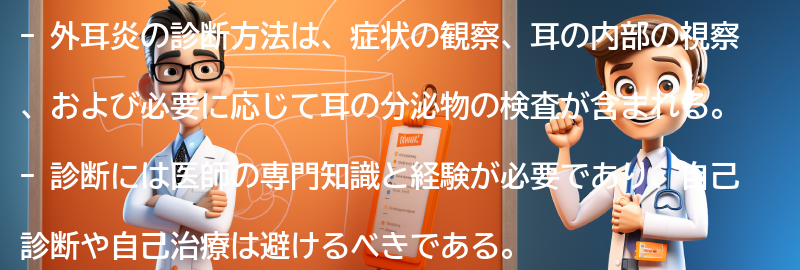 外耳炎の診断方法とは？の要点まとめ