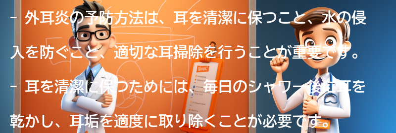 外耳炎の予防方法とは？の要点まとめ