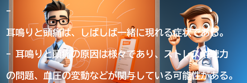 耳鳴りと頭痛の原因とはの要点まとめ