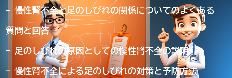 慢性腎不全と足のしびれに関するよくある質問と回答の要点まとめ