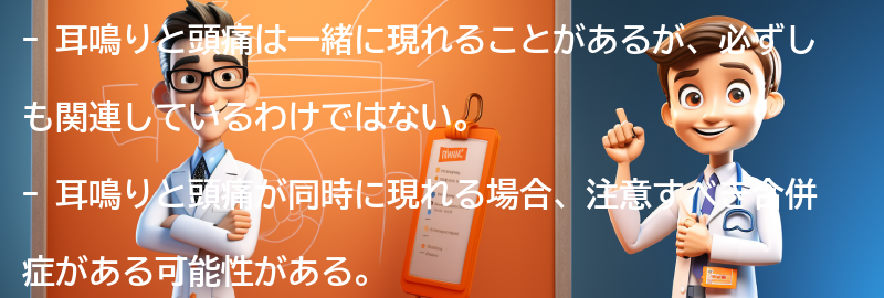 耳鳴りと頭痛の注意すべき合併症の要点まとめ