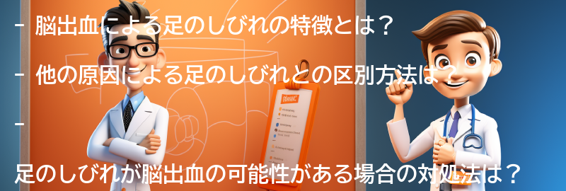 他の原因による足のしびれとの区別方法の要点まとめ