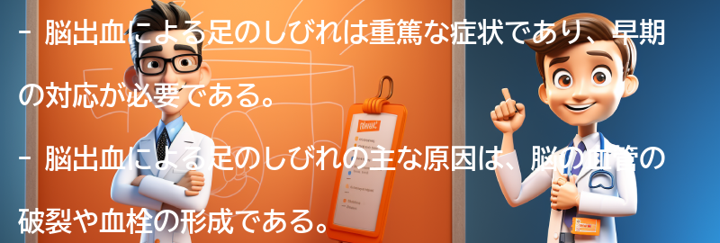 脳出血による足のしびれの事例紹介の要点まとめ