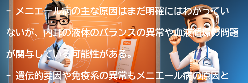 メニエール病の主な原因は何ですか？の要点まとめ