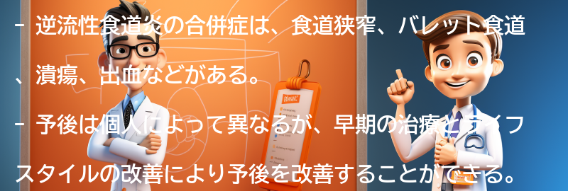 逆流性食道炎の合併症と予後の要点まとめ