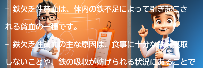 鉄欠乏性貧血の原因と診断方法の要点まとめ