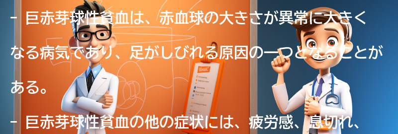 巨赤芽球性貧血の他の症状とは？の要点まとめ