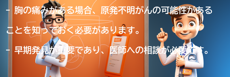 医師への相談と早期発見の重要性の要点まとめ