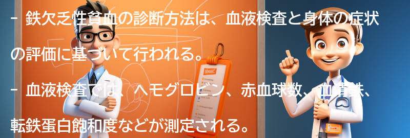 鉄欠乏性貧血の診断方法の要点まとめ