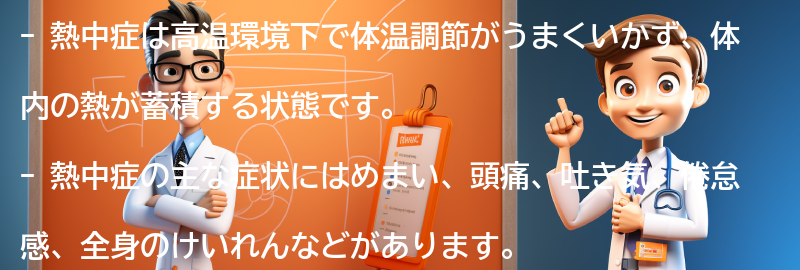 熱中症とは何ですか？の要点まとめ