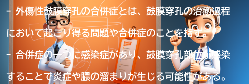 外傷性鼓膜穿孔の合併症と注意点の要点まとめ