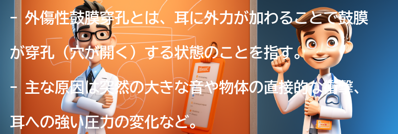 外傷性鼓膜穿孔に関するよくある質問と回答の要点まとめ