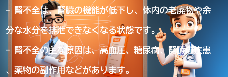 腎不全とは何ですか？の要点まとめ