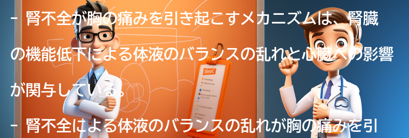 腎不全が胸の痛みを引き起こすメカニズムとは？の要点まとめ