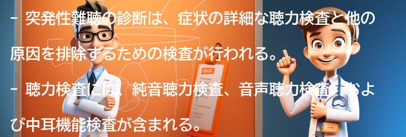 突発性難聴の診断方法の要点まとめ