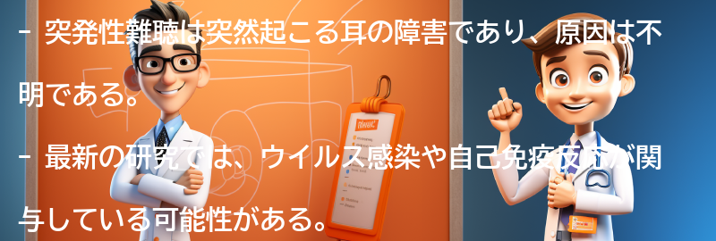 突発性難聴の最新研究と治療法の展望の要点まとめ