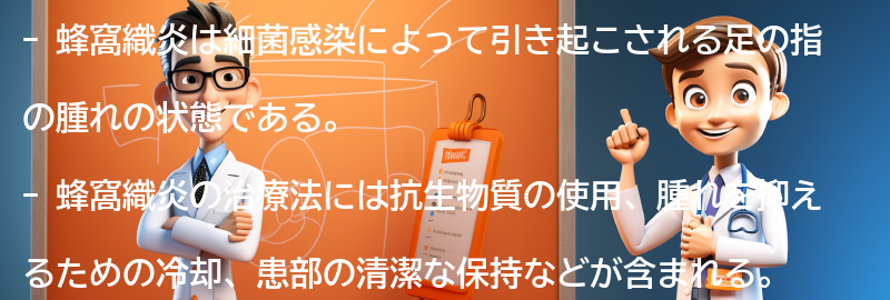 蜂窩織炎の治療法と対処法の要点まとめ