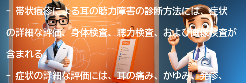 帯状疱疹による耳の聴力障害の診断方法の要点まとめ