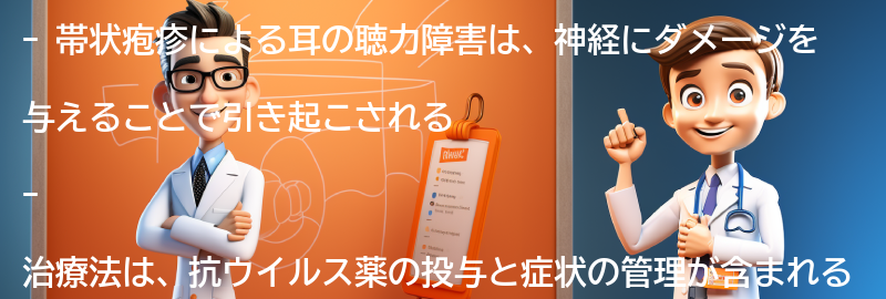 帯状疱疹による耳の聴力障害の治療法の要点まとめ