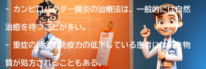 カンピロバクター腸炎の治療法の要点まとめ