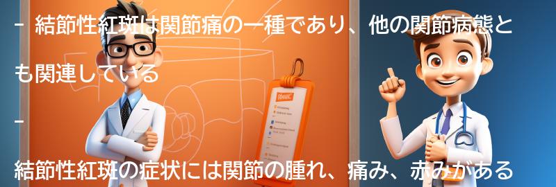 結節性紅斑と関連する他の関節病態の要点まとめ