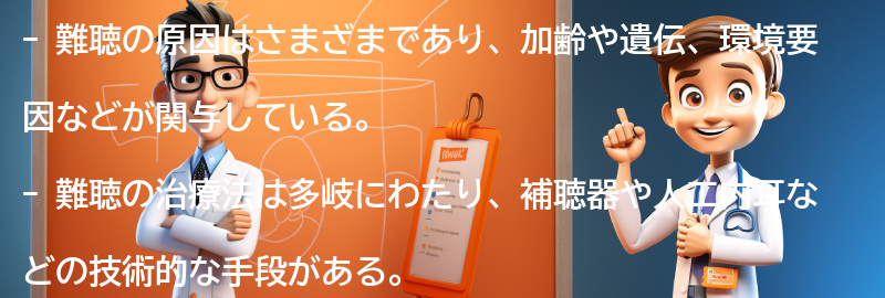 難聴に関する最新の研究と治療法の要点まとめ