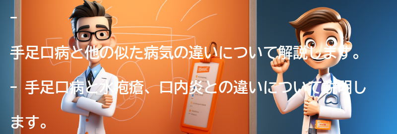 手足口病と他の似た病気の違いの要点まとめ