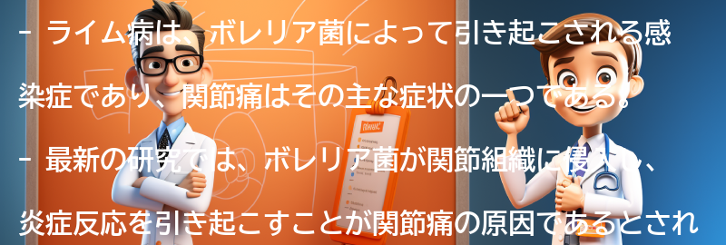 ライム病と関節痛の関係についての最新研究の要点まとめ