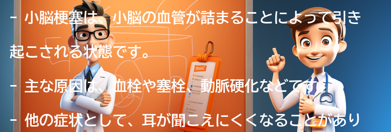 小脳梗塞の原因は何ですか？の要点まとめ